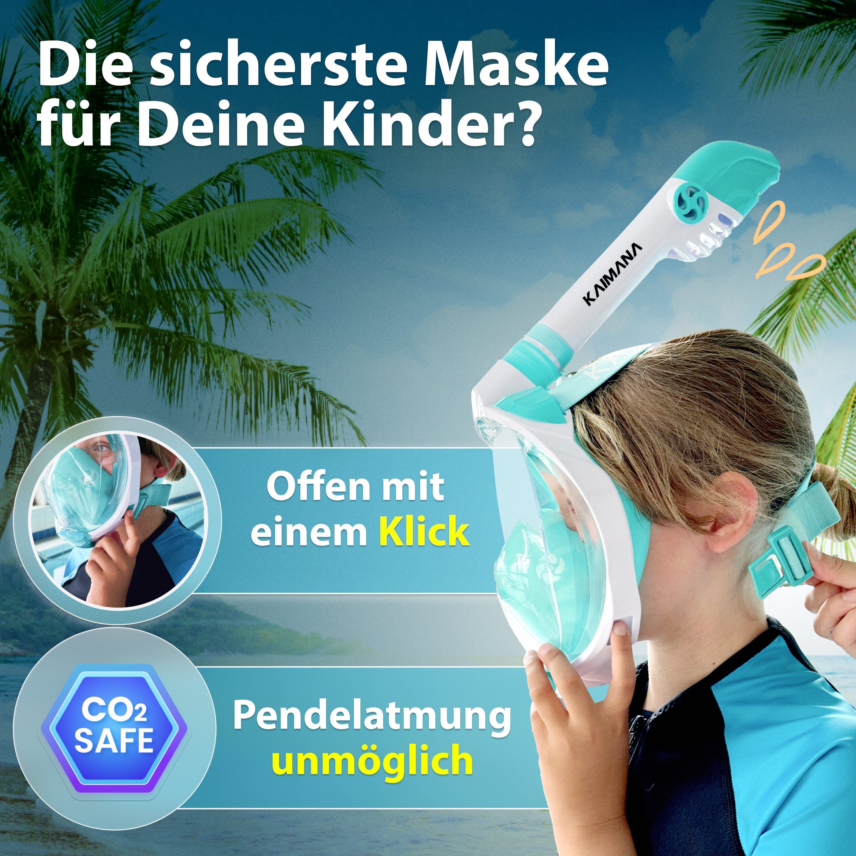 Die preisgekrönte Schnorchelmaske für Kinder