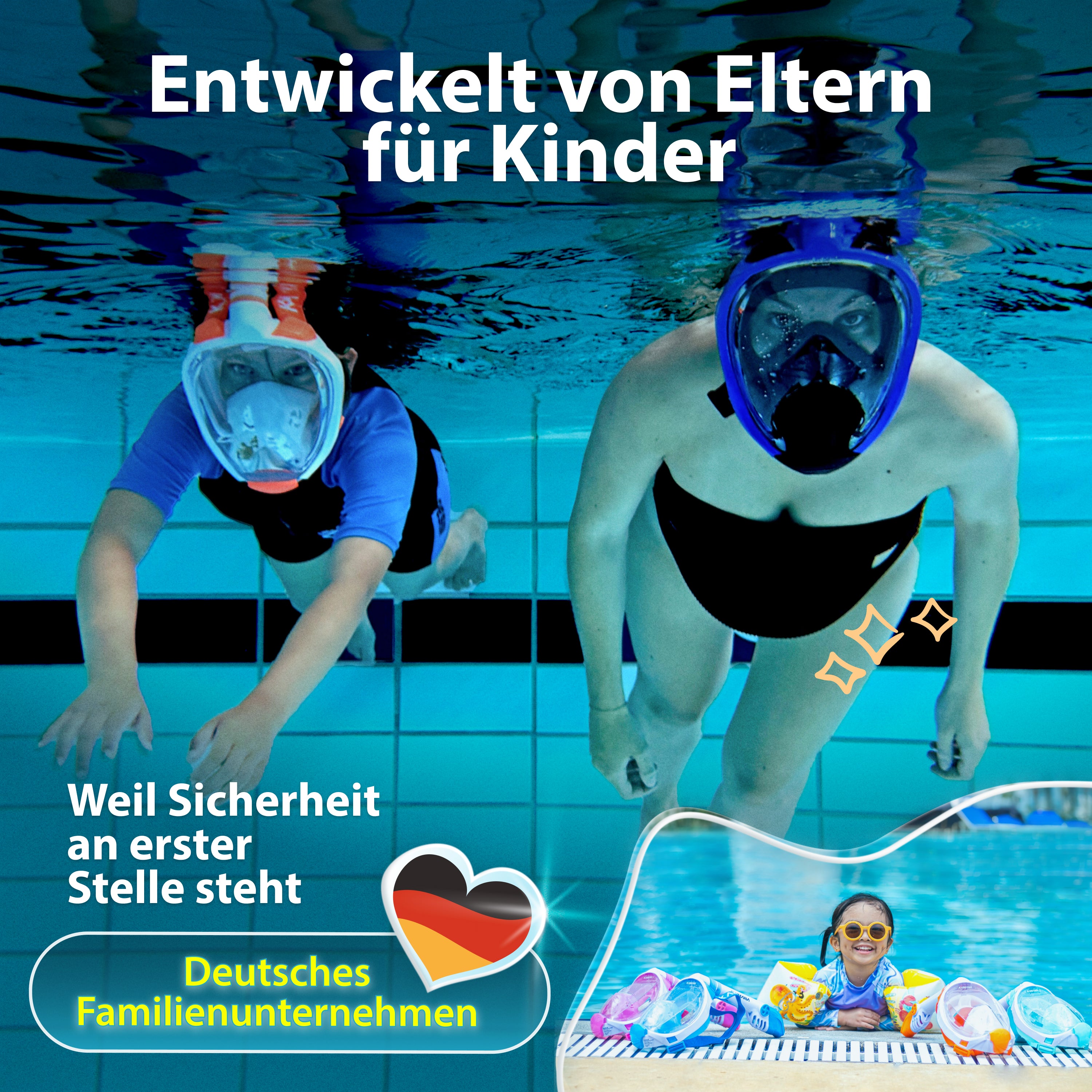 Die preisgekrönte Schnorchelmaske für Kinder